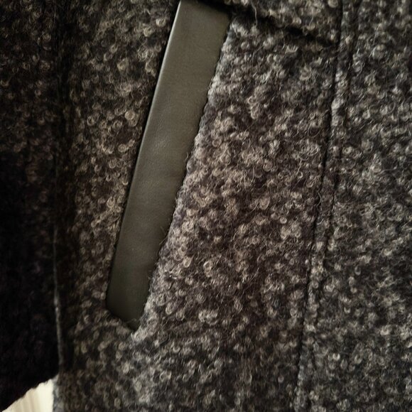 NWT Women's Gallery New York Wool Blend Coat Sz. M Charcoal Gray - Picture 9 of 10